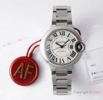 Super clone Cartier Ballon Bleu 33mm w Quickswitch Strap - AF Factory Cal.1853 Auto